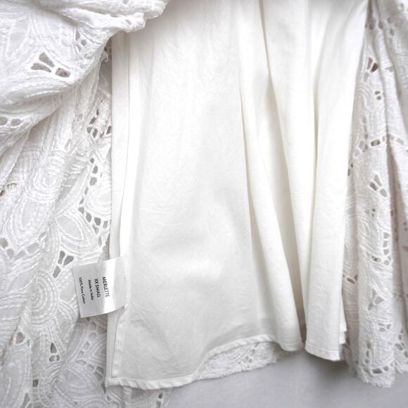 Merlette Ballou Floral 100% Cotton Eyelet Minidress XXS - Picture 4 of 13